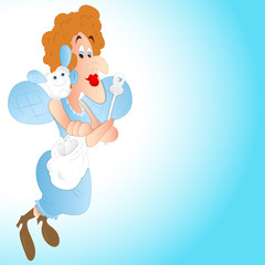 Tooth Fairy Cartoon - clip-art cartoon vector