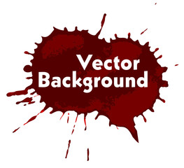 Grunge Paint Drops Vector Banner
