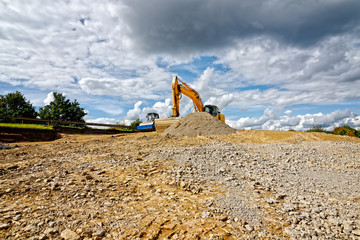 Baustelle straßenbau
