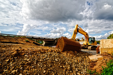 Baustelle straßenbau