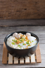 Rice Noodles Soup with pork