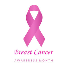 Breast cancer awareness ribbon 