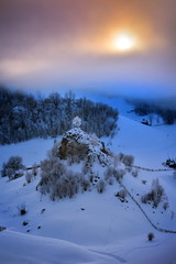 beautiful winter mountain landscape