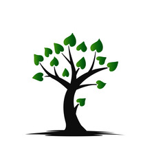 Obraz premium love tree logo