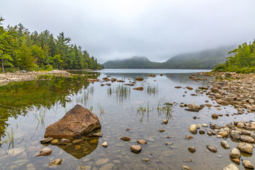 scenic lake Jordan in Arcadia National Park