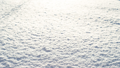 Winter texture of snow, shiny snowflakes, background