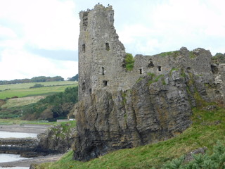 Fototapeta na wymiar Dunure Castle Ruins Ayrshire Coast