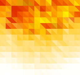 Triangular orange vector background