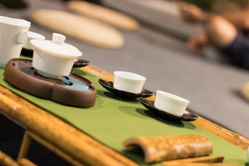 Chinese tea set in a ceremony