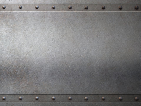 steel metal background 3d illustration