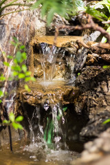 Fake waterfall inside room