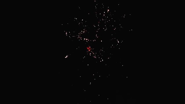 Fireworks and firecrackers in the sky, celebration in the night.