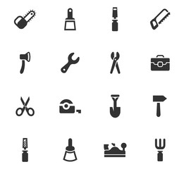 Work tools icons set
