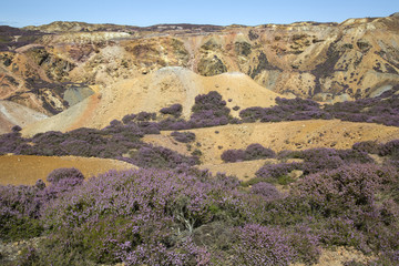 Parys Mountain Copper Mine; Amlwch; Anglesey; Wales