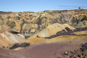 Parys Mountain Copper Mine; Amlwch; Anglesey; Wales