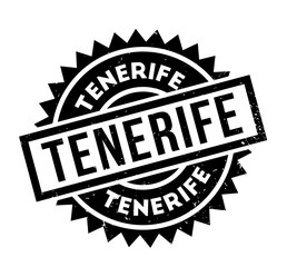 Tenerife rubber stamp. Grunge design with dust scratches. Effects can be easily removed for a clean, crisp look. Color is easily changed.