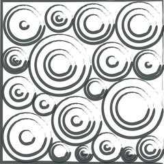 Retro Grunge Circles Background