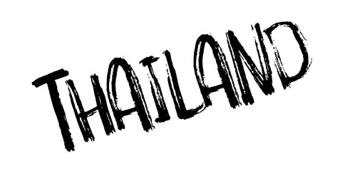 Thailand rubber stamp. Grunge design with dust scratches. Effects can be easily removed for a clean, crisp look. Color is easily changed.