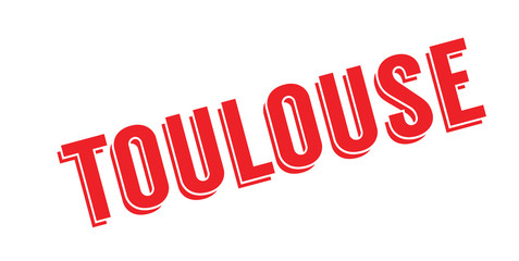 Toulouse rubber stamp. Grunge design with dust scratches. Effects can be easily removed for a clean, crisp look. Color is easily changed.