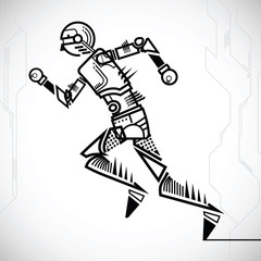 robot runing