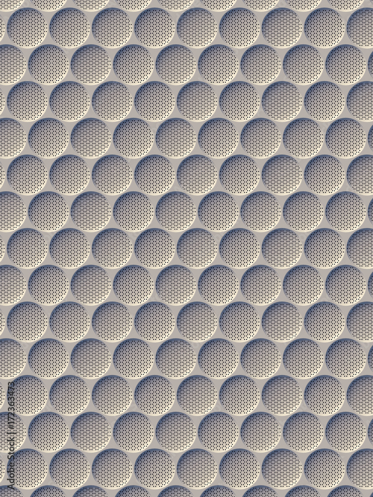 Aufkleber White abstract surface pattern. 3d rendering