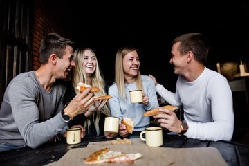 friends sitting in a cafe