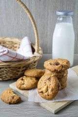 cookie cut on wood