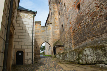 Obraz premium View of kost castle, gothic castle in bohemia