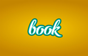 book word text logo icon typography design green yellow