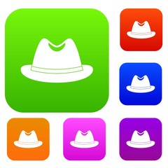 Man hat set color collection