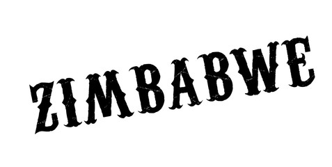 Zimbabwe rubber stamp. Grunge design with dust scratches. Effects can be easily removed for a clean, crisp look. Color is easily changed.