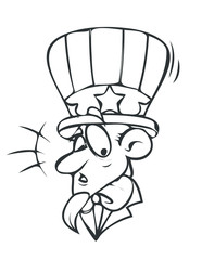 Funny Uncle Sam Face Expression