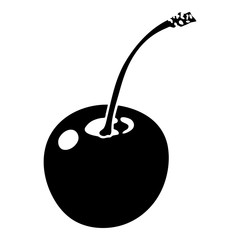 Cherry icon, simple style