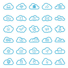 Cloud Technology , Thin Line and Pixel Perfect Icons..