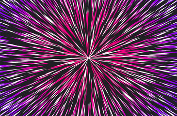 Hyper Speed Warp Sun Rays or Explosion Boom for Comic Books Radial Background Vector
