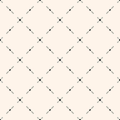 Diagonal mesh pattern with small shapes, dots, lines