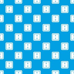 Sewn square button pattern seamless blue