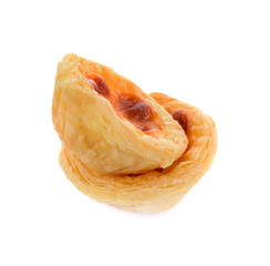 egg tart isolated on white background