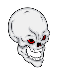Horrible Halloween Skull Laughing
