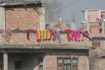 Laundry drying in Kathmandu
