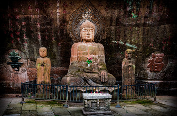 Obraz premium The Buddha statue in Leshan, China.
