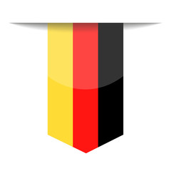 Fototapeta premium Germany Flag Vector Bookmark Icon