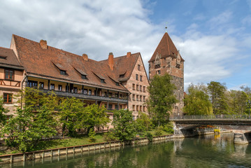 Fototapeta na wymiar Schuldturm Tower, Nuremberg, Germany
