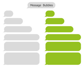 Obraz premium Vector modern sms or message icons. Bubble speech set