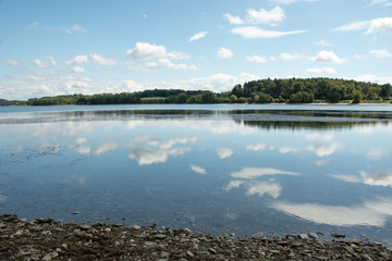 Water with Clouds/A beautiful landscape of water with clouds.