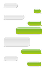 Fototapeta premium Vector modern sms or message icons. Bubble speech set
