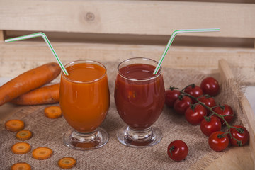 Vegetable juice or smoothie
