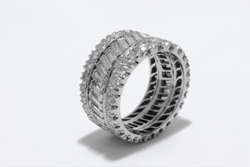 expensive ring with diamonds and gold