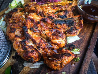 grilled chicken & vegetables