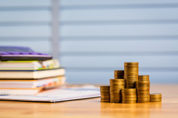 Buying a new home or real estate with money saved from salaries or pensions after retirement.